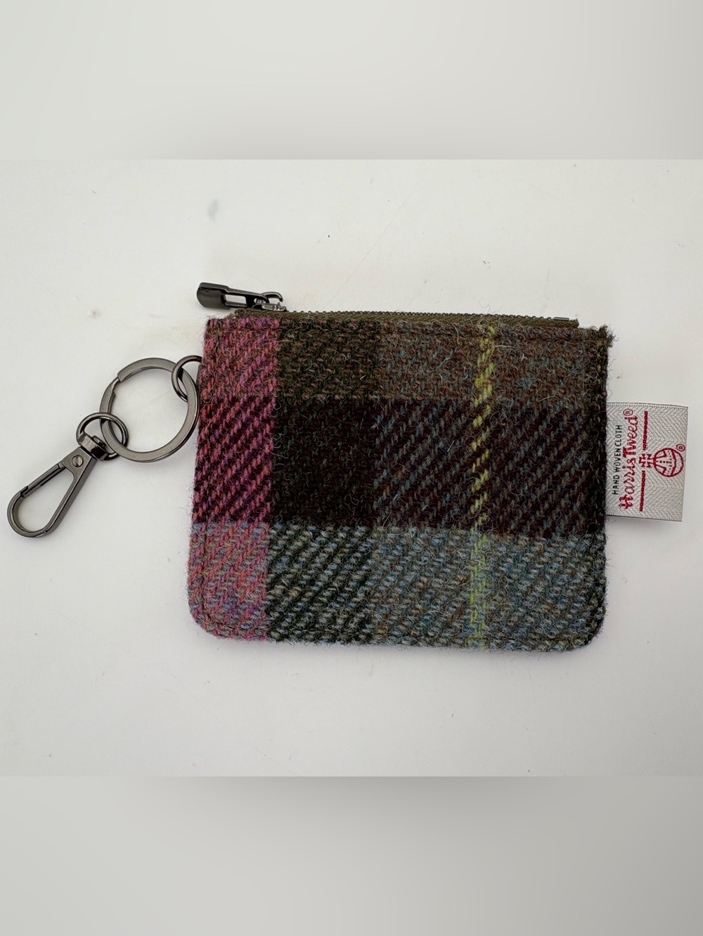 Handwoven Harris Tweed Islander Card Wallet Plaid - made in Scotland